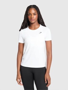 Gymshark White training top size Small